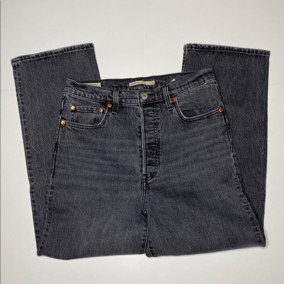 Women’s Levi's High Waisted Dark Gray Jeans - Picture 2 of 13